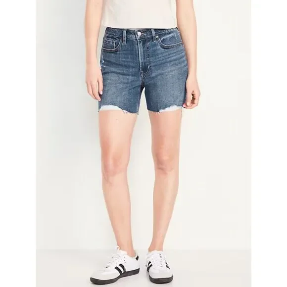 High-Waisted OG Jean Shorts -- 5-inch inseam 22 - Picture 1 of 4